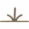 Ekena Millwork Richland Rough Sawn Timber Gable Bracket, Douglas Fir, 72"W x 48"H x 2"D x 4"F, 16/12 Pitch GBW072X48X0204RIC00RDF - alternate 5